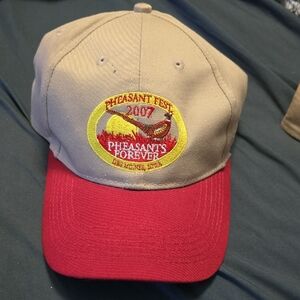 Pheasants Forever 2007 Pheasant Fest Des Moines Iowa Tan and Red Cap